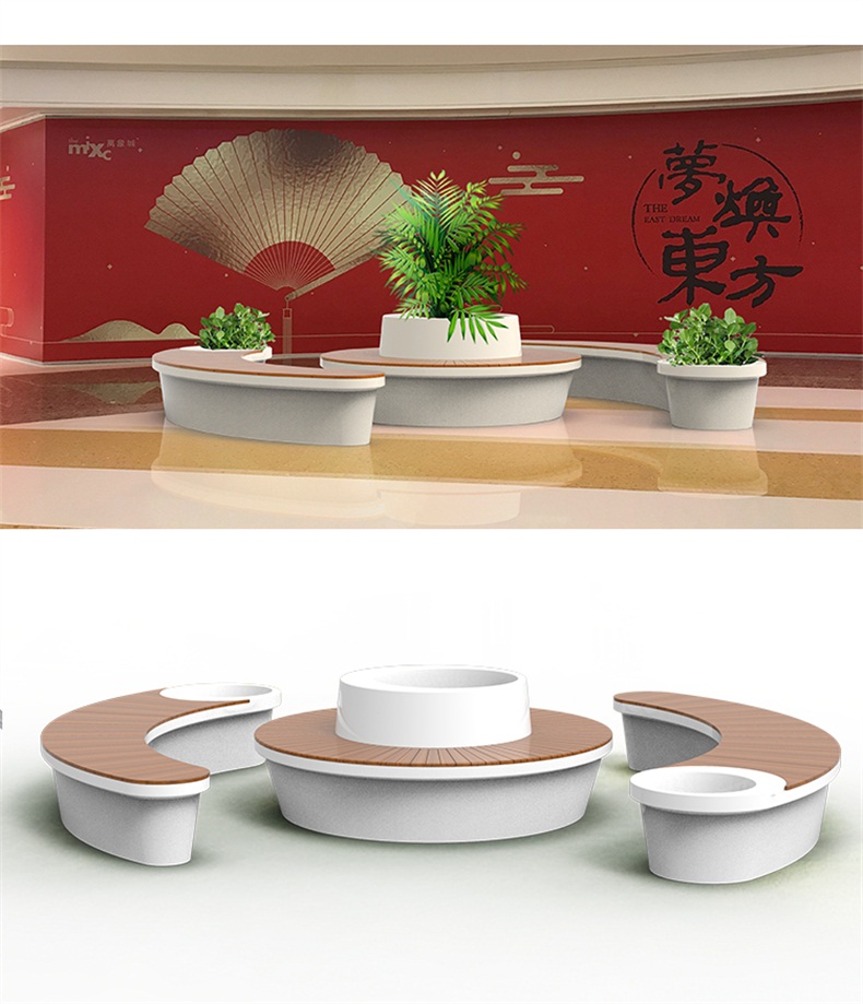 玻璃鋼藝術景觀樹池座椅 玻璃鋼藝術景觀樹池座椅