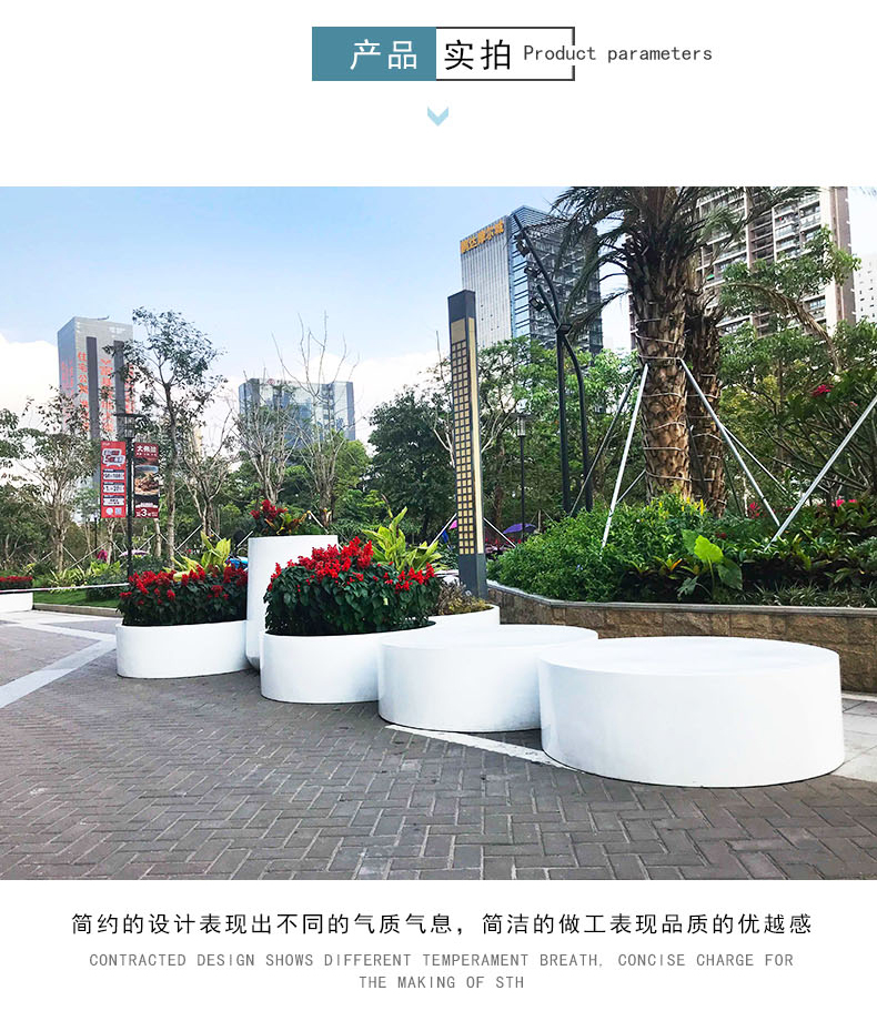 戶外圓形大型玻璃鋼花盆 戶外圓形大型玻璃鋼花盆