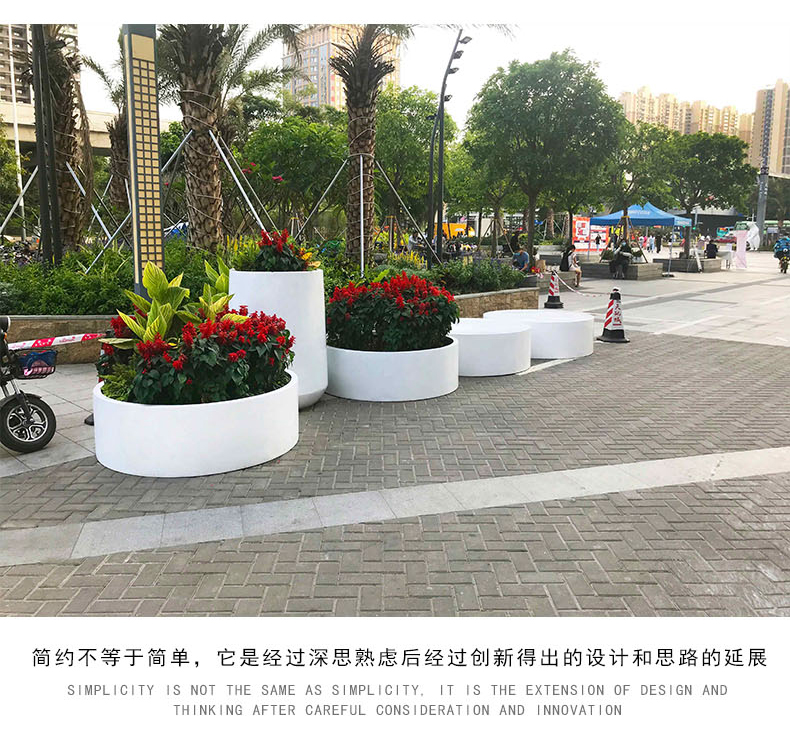 戶外圓形大型玻璃鋼花盆 戶外圓形大型玻璃鋼花盆