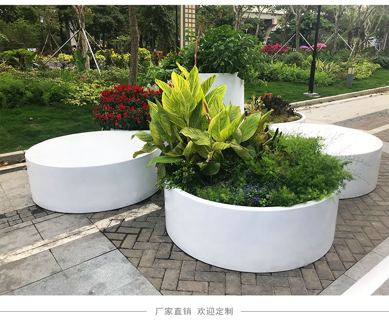 戶外圓形大型玻璃鋼花盆 戶外圓形大型玻璃鋼花盆