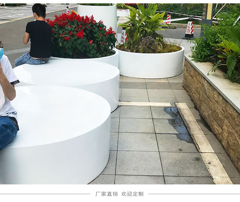 戶外圓形大型玻璃鋼花盆 戶外圓形大型玻璃鋼花盆