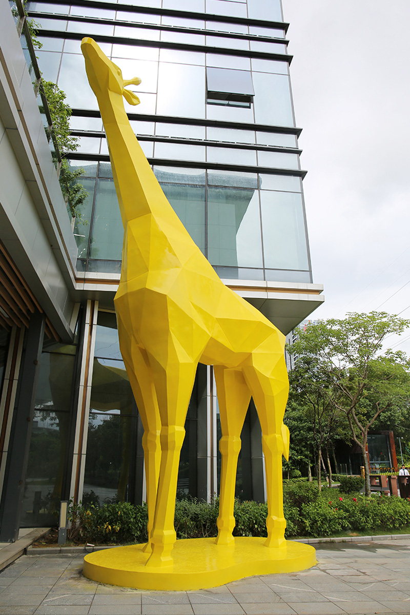 玻璃鋼長頸鹿雕塑大型景觀動物擺件美陳小品 玻璃鋼長頸鹿雕塑大型景觀動物擺件美陳小品