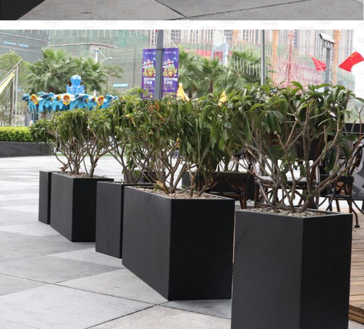 玻璃鋼戶外長方形花箱街區(qū)市政花盆 玻璃鋼戶外長方形花箱街區(qū)市政花盆