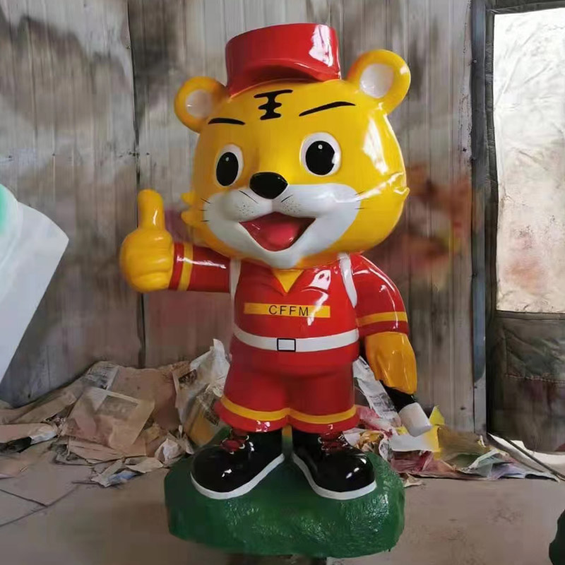 玻璃鋼卡通老虎雕塑戶外動物藝術(shù)小品擺件 玻璃鋼卡通老虎雕塑戶外動物藝術(shù)小品擺件