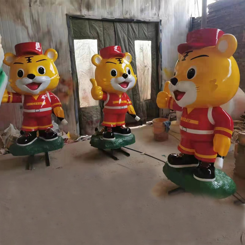 玻璃鋼卡通老虎雕塑戶外動物藝術(shù)小品擺件 玻璃鋼卡通老虎雕塑戶外動物藝術(shù)小品擺件